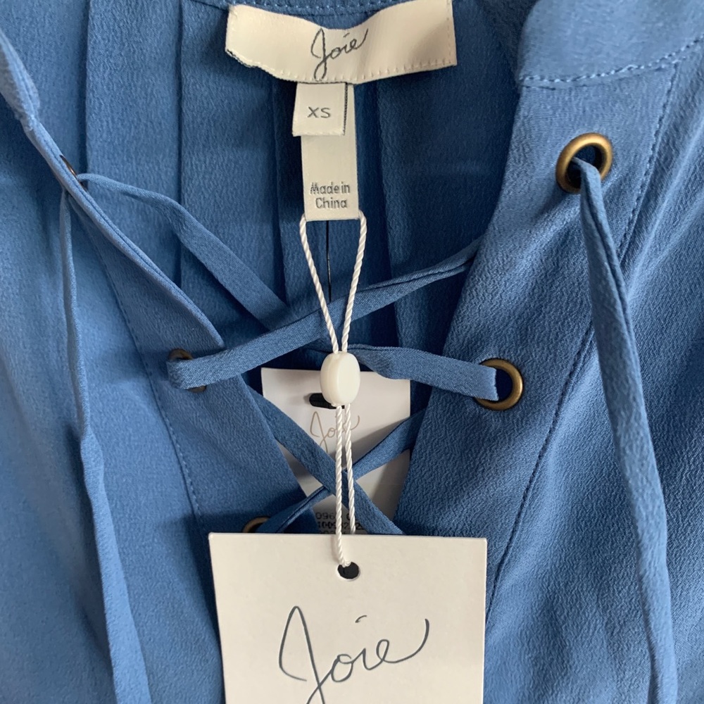 NWT🎉HP💥 JOIE Lace-up Silk Tank, XS - Picture 2 of 6